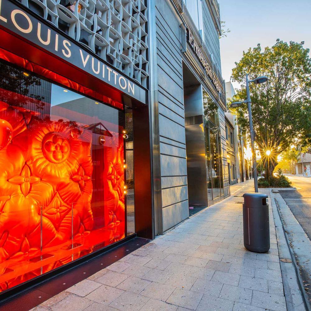 Deserted streets of Design District Miami during quarantine, Photographer Olga Kulakova