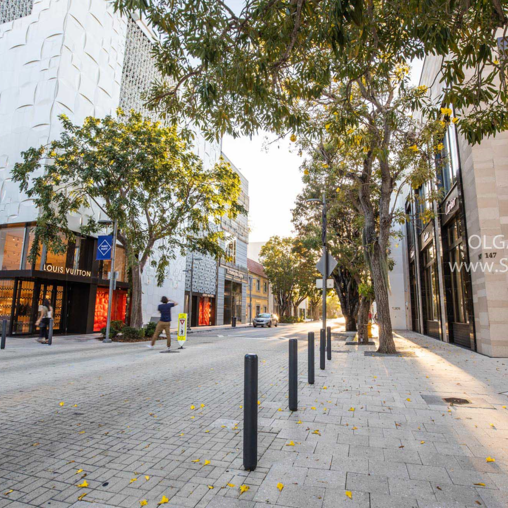 Deserted streets of Design District Miami during quarantine, Photographer Olga Kulakova